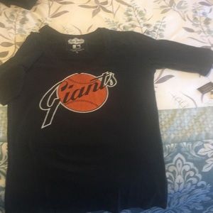 Never worn, SF Giants Ladies V neck T-Shirt.